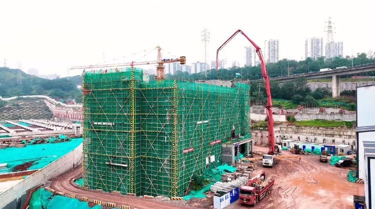 4号线西延伸段建设现场。市住房城乡建委供图