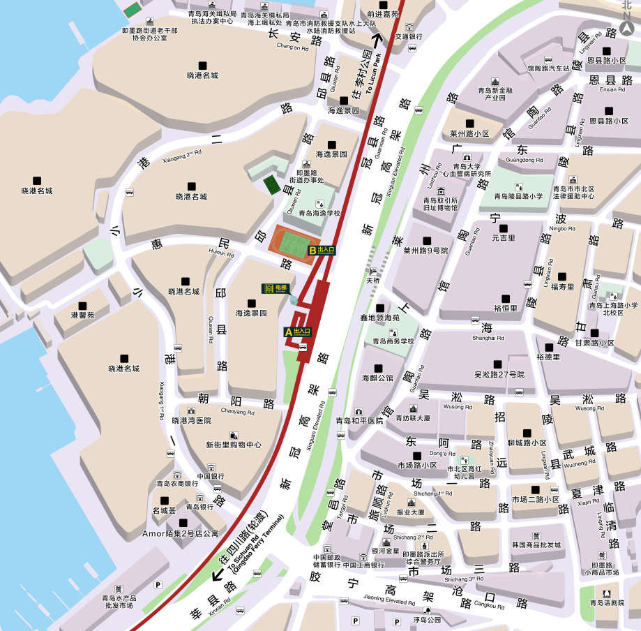 青岛地铁2号线西延段，12月18日正式开通