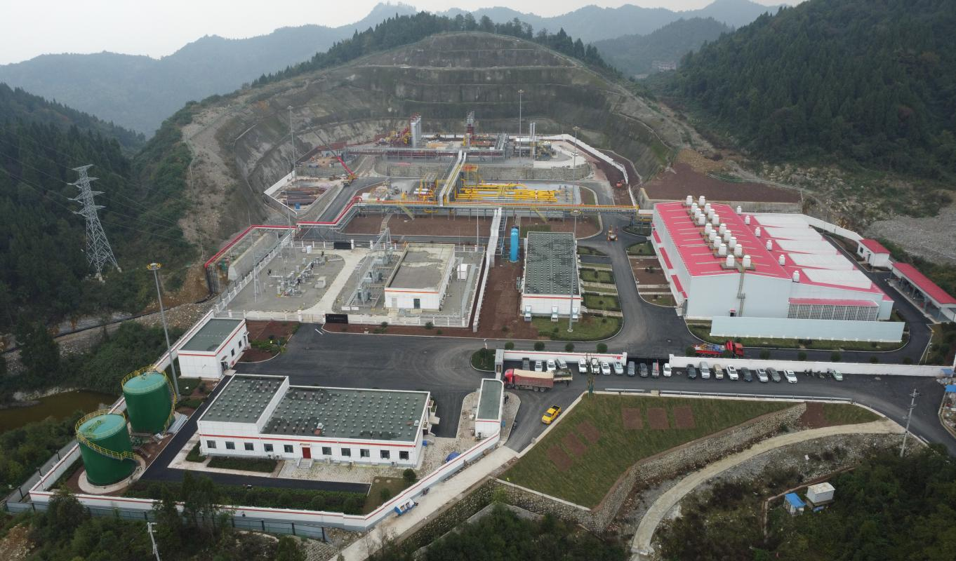 ▲铜锣峡储气库项目。（受访者供图）