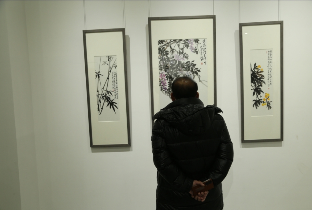 【组图】河北沧州：“文墨”——田雨潇、贾乾初迎新年诗书画作品展开幕