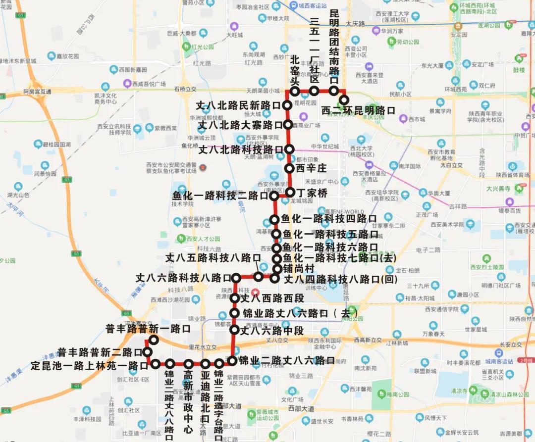 西安公交集团将于12月23日起调整180路,259路,260路,271路,407路,631