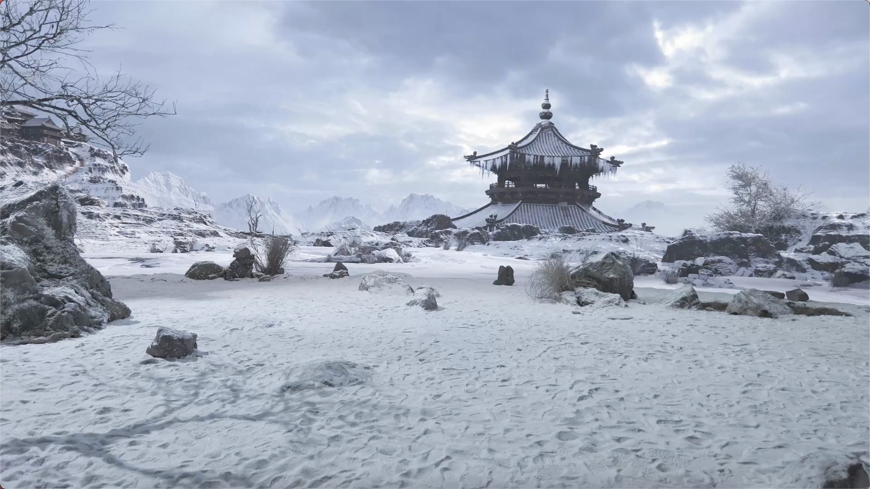 《师兄太稳健》虚拟拍摄雪景　本文图片均由《师兄太稳健》剧组提供