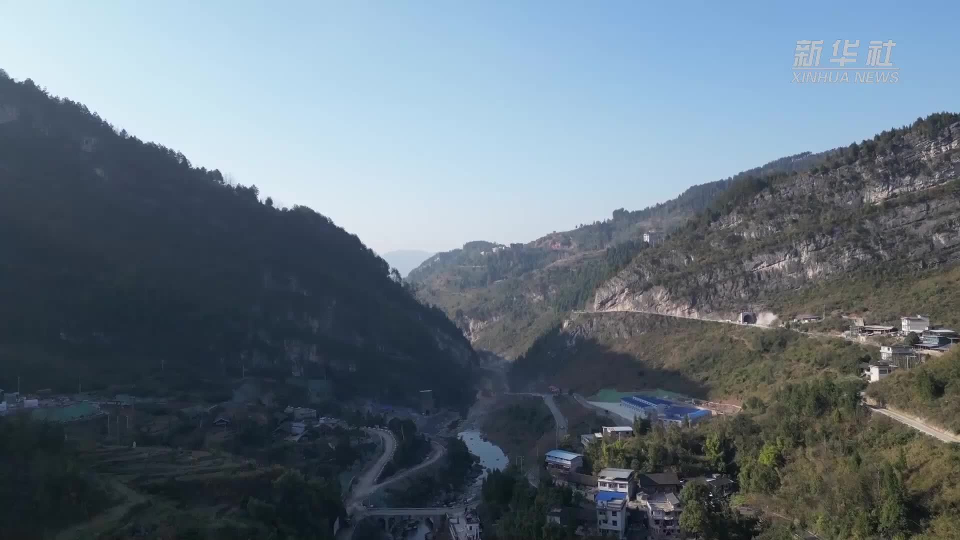 国家重大水利工程贵州铜仁花滩子水库正加紧建设