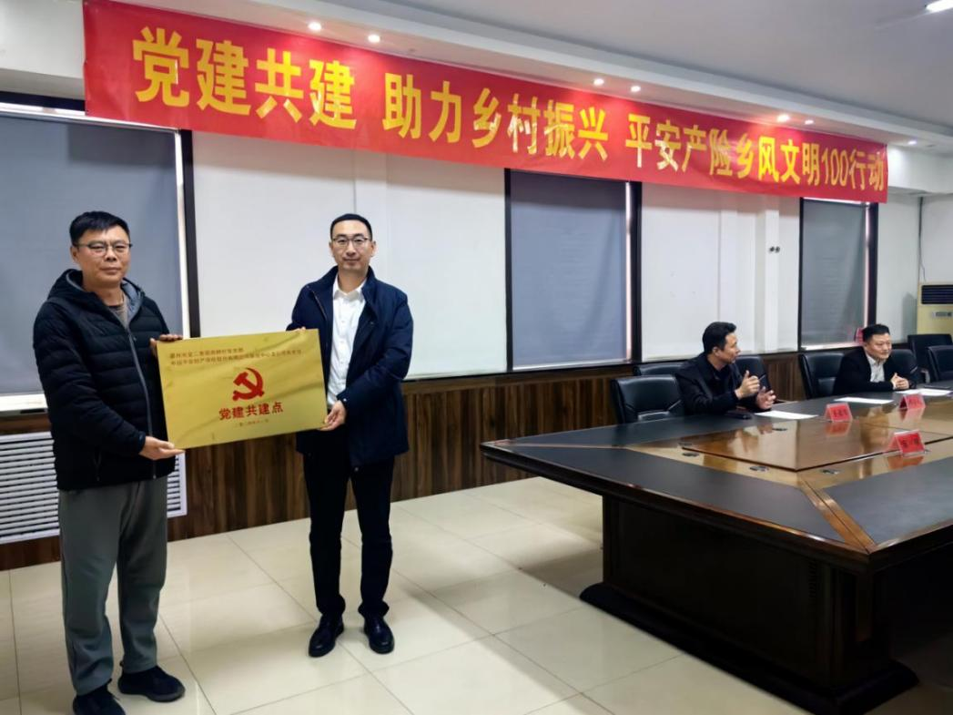 平安产险河北分公司“党建共建 助力乡村振兴”乡风文明100行动落地廊坊霸州