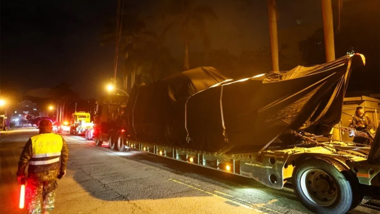首批38辆美制M1A2T坦克抵台 部署地点曝光