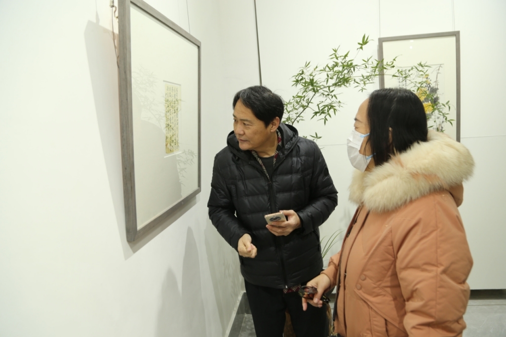 【组图】河北沧州：“文墨”——田雨潇、贾乾初迎新年诗书画作品展开幕