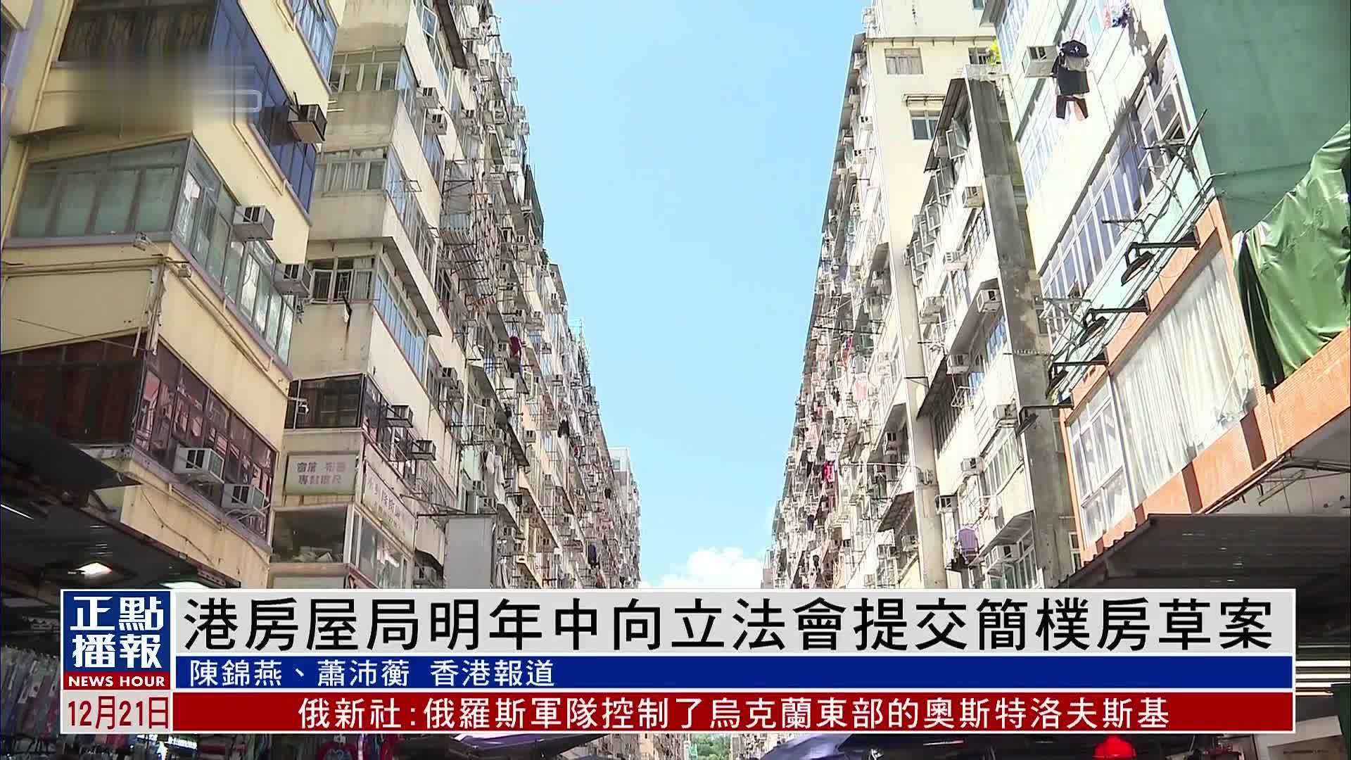 香港房屋局2025年中向立法会提交简朴房草案