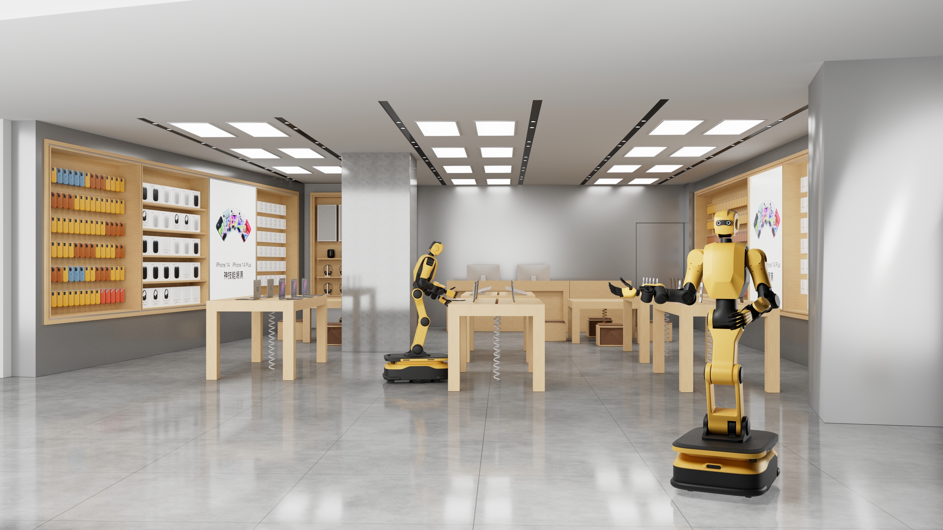 具身机器人可广泛应用在工厂、家居等多类场景中。（市经济信息委供图）