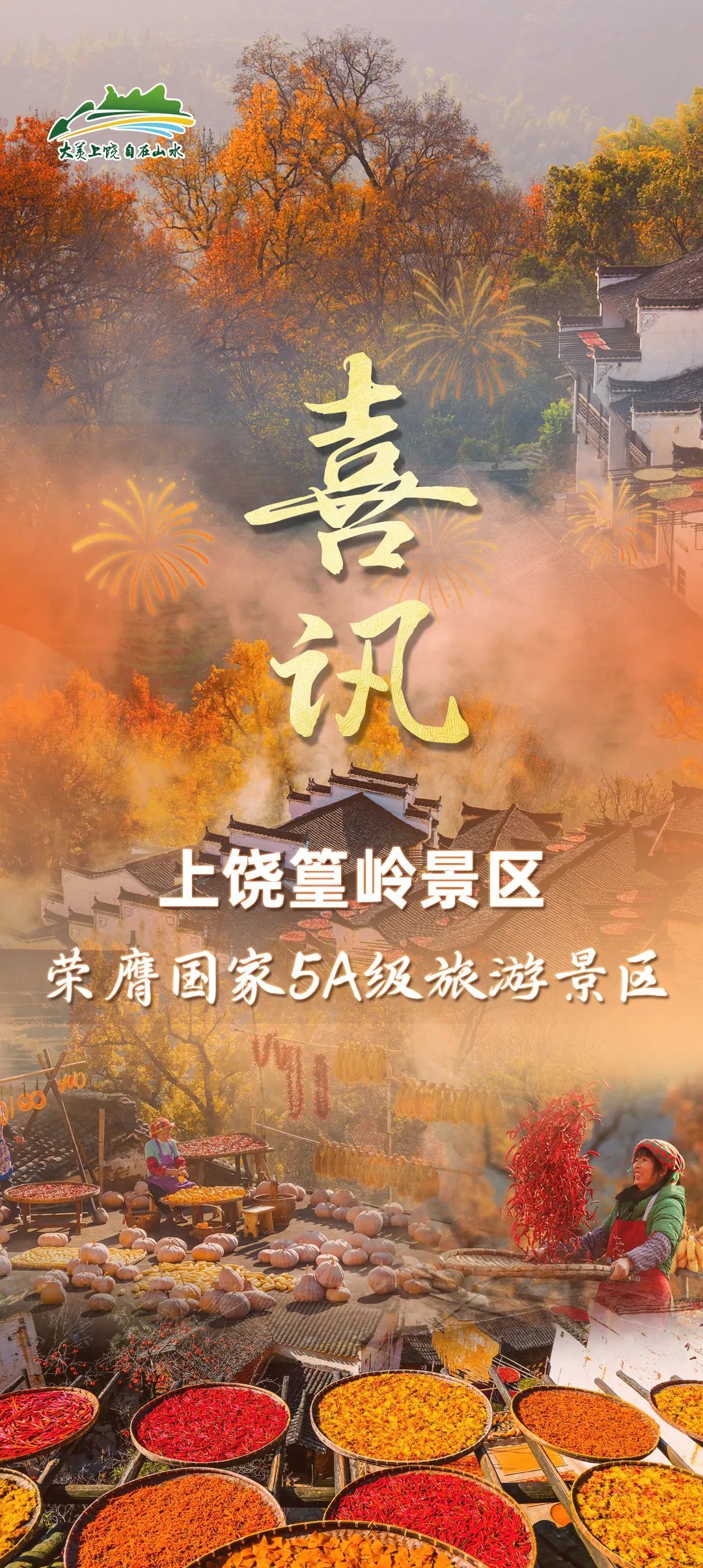 上饶篁岭荣膺国家5A级旅游景区