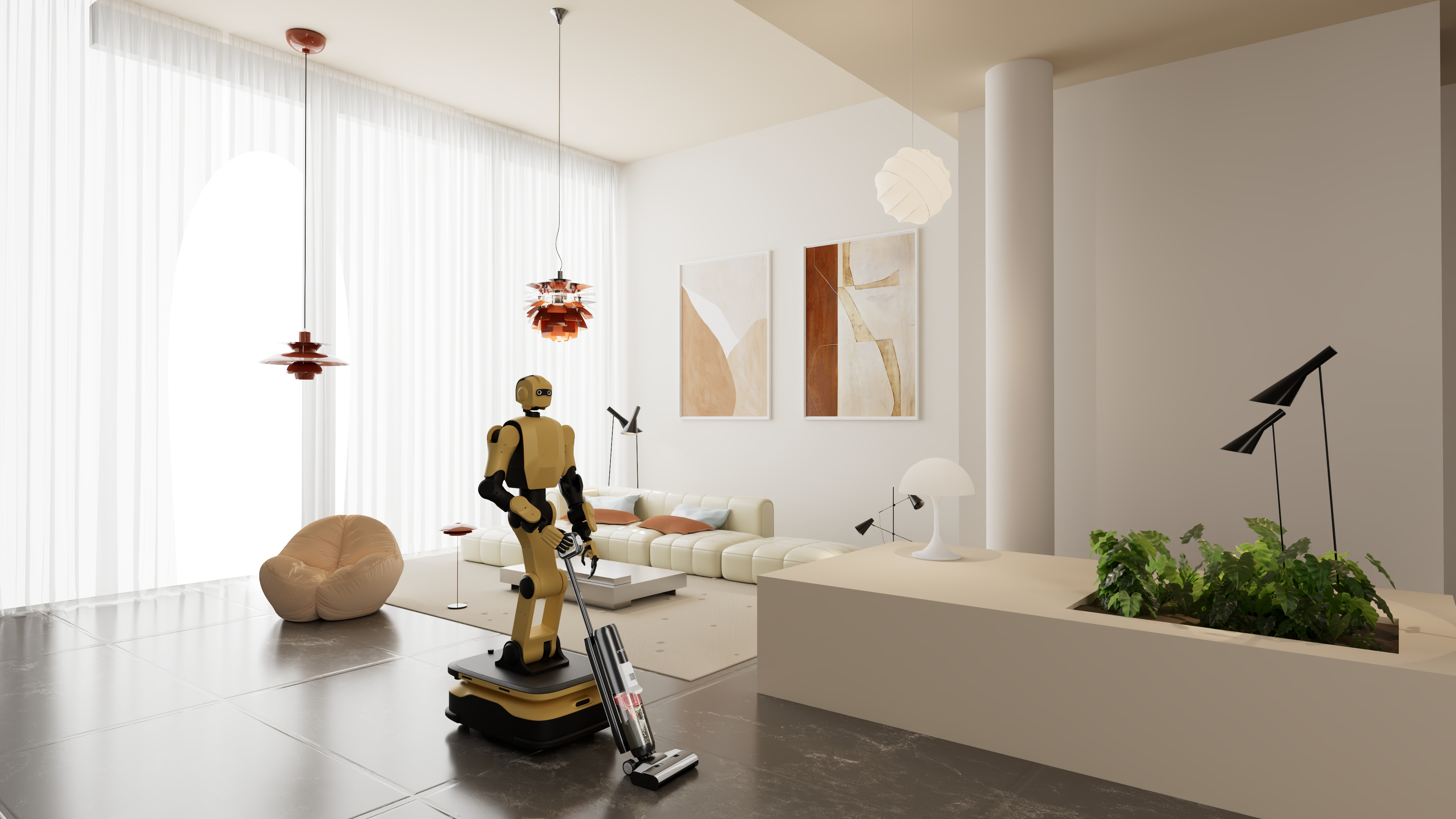 具身机器人可广泛应用在工厂、家居等多类场景中。（市经济信息委供图）