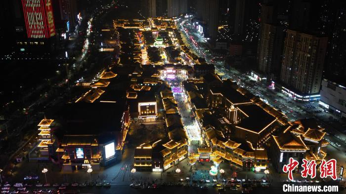 图为兰州老街　（无人机照片）中新社记者　九美旦增　摄