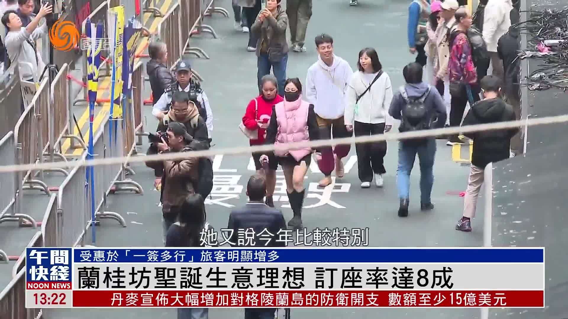 粤语报道｜香港兰桂坊圣诞生意理想 订座率达8成