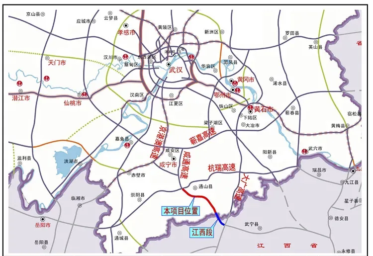 咸九高速项目规划图