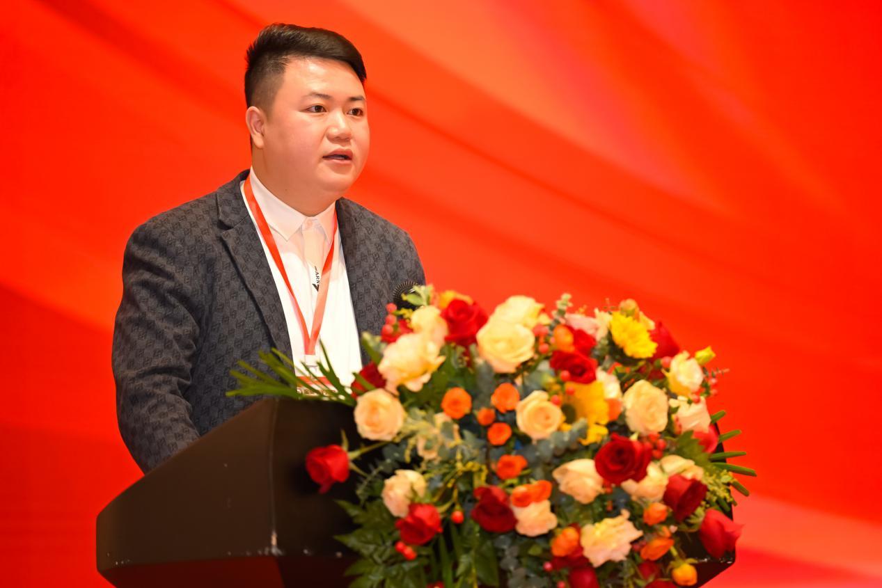 商会篮球队大队长陈志伟讲话