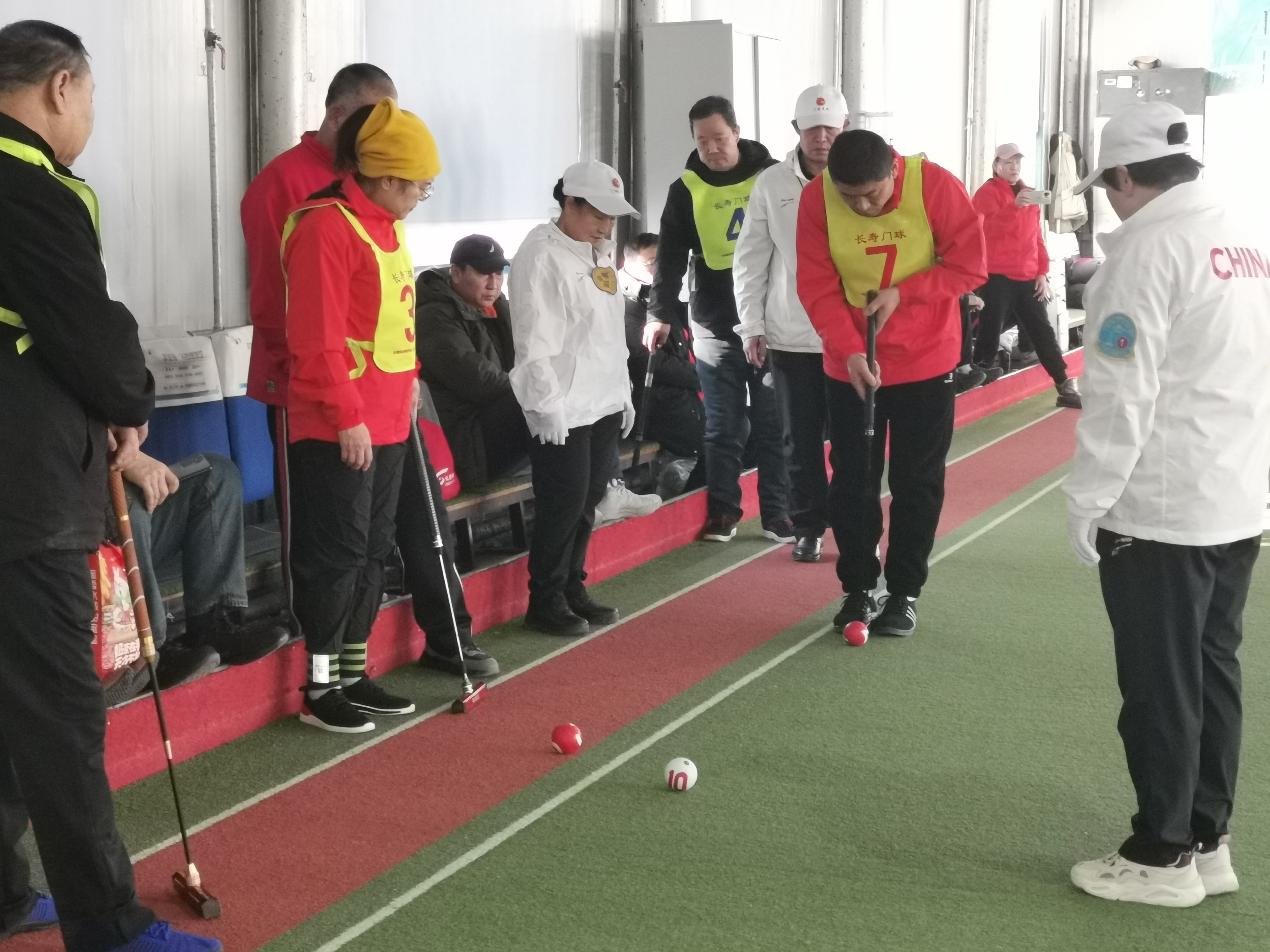 黑龙江省第六届老年人“冰雪文化”杯门球赛  暨全国中老年人“长寿&middot;杜尔伯特冰雪渔猎”杯门球邀请赛开槌