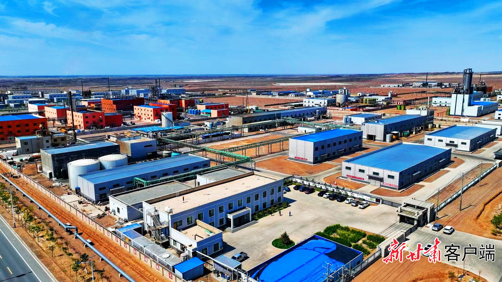 金塔县北河湾循环经济产业园区　新甘肃&middot;甘肃日报通讯员　王萍