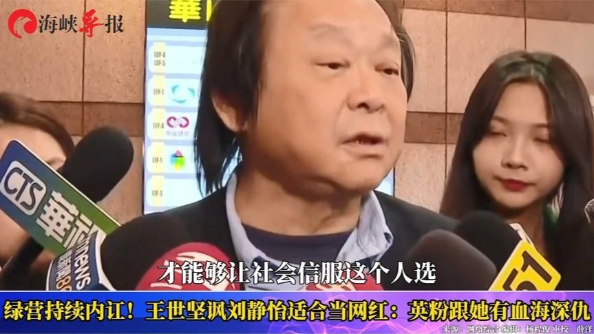 绿营持续内讧！王世坚讽刘静怡适合当网红：“英粉”跟她血海深仇