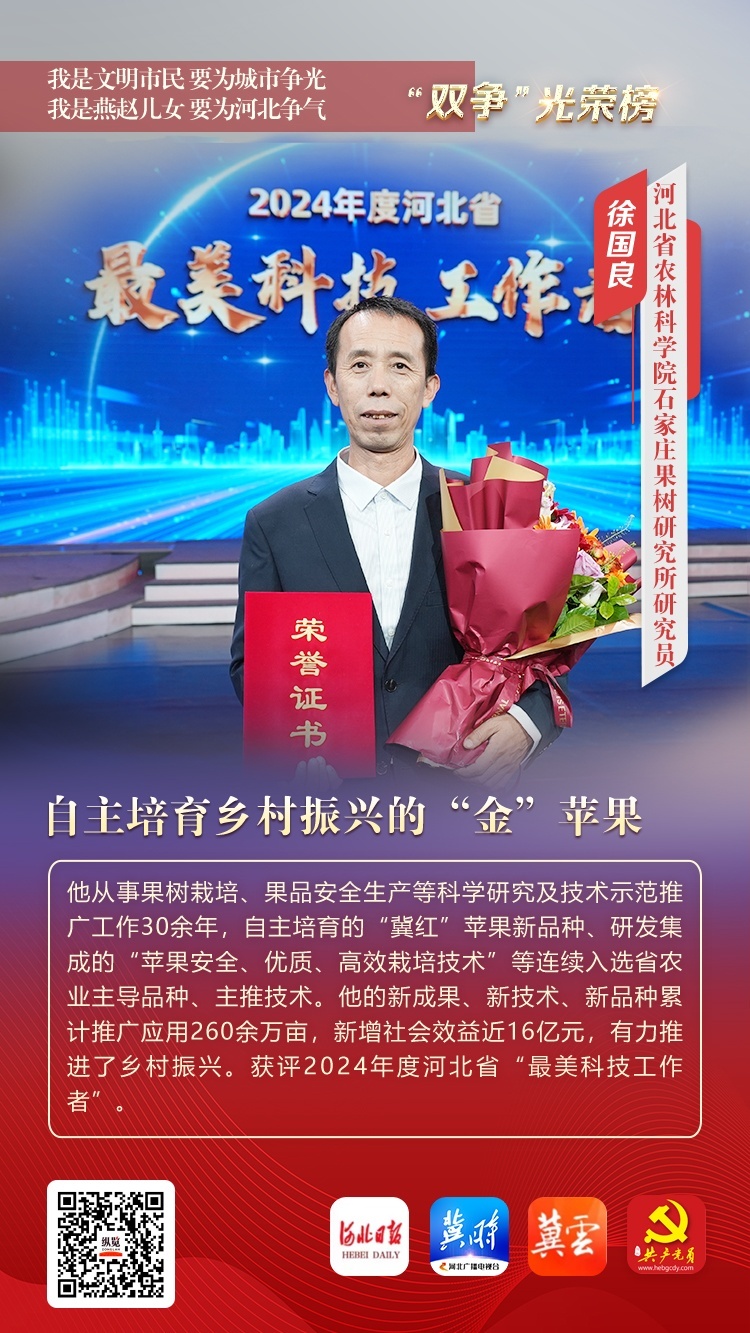 徐国良，男，河北省农林科学院石家庄果树研究所研究员。