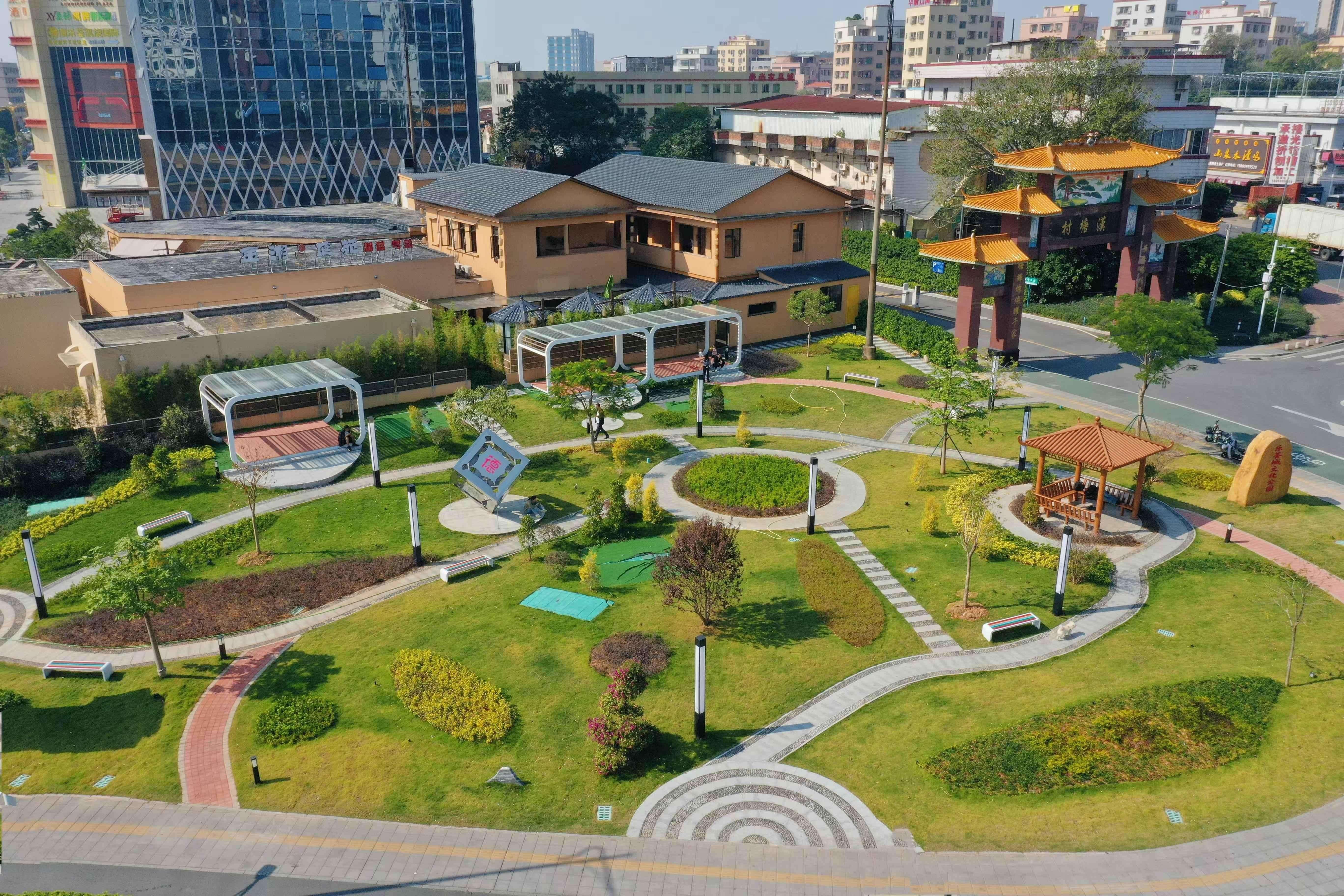 图:由镇属国企建设的乐荟城公园等项目,进一步优化了乐平镇公共配套设施,为打造现代化新型园区提供有力支撑