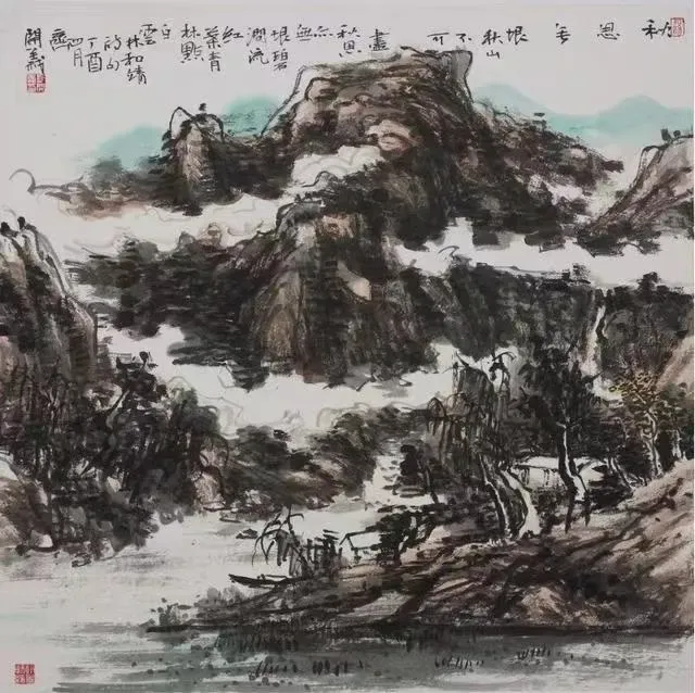 《秋思无垠》68cmx68cm