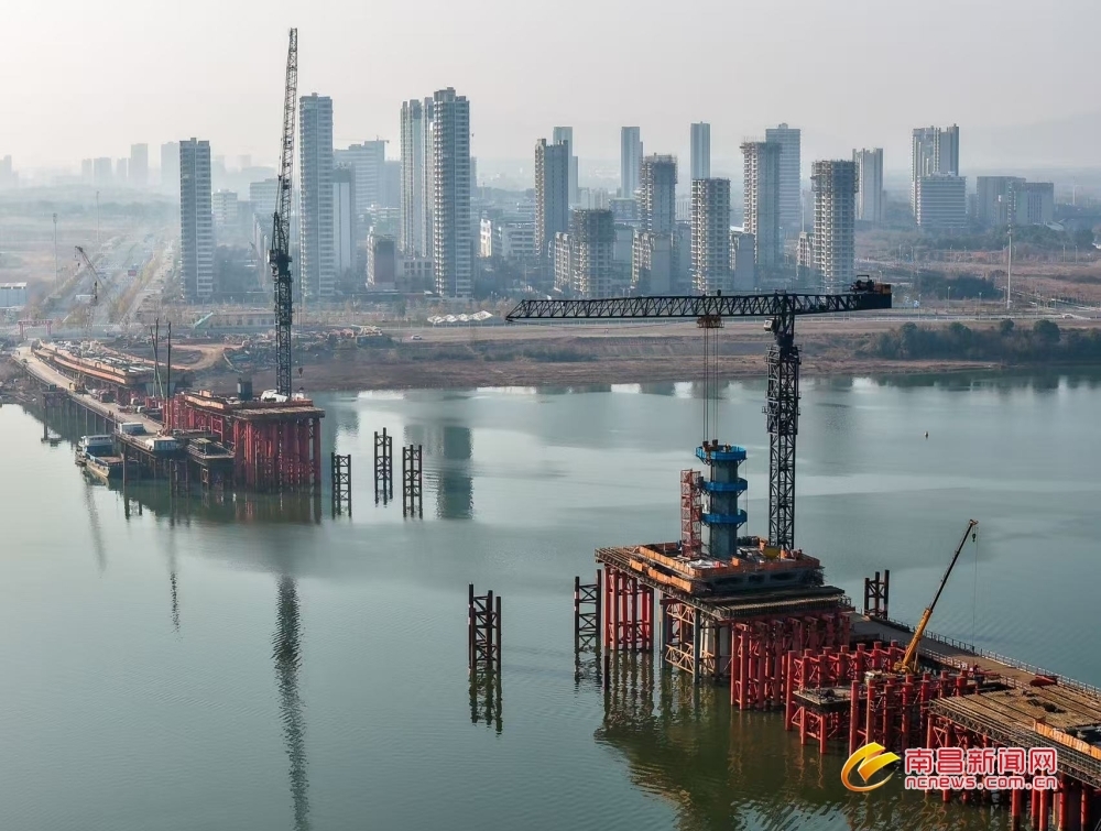 南昌汇贤大桥建设提速 计划于2026年12月全线贯通