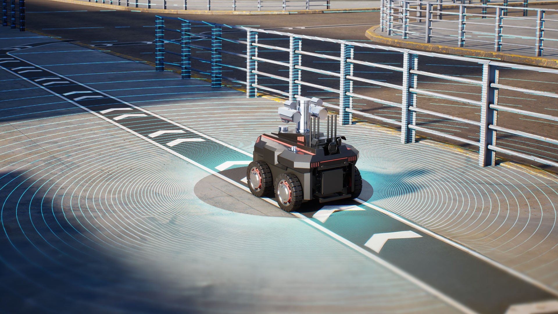 七腾机器人有限公司“防爆化工轮式巡检机器人高性能版”。(企业供图)