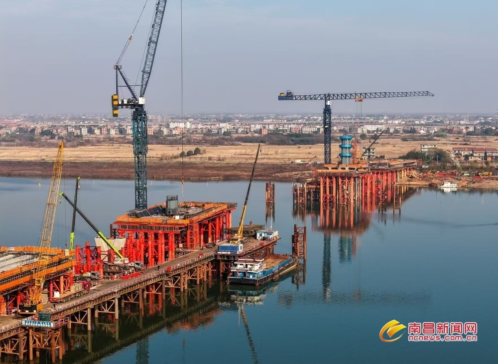 南昌汇贤大桥建设提速 计划于2026年12月全线贯通