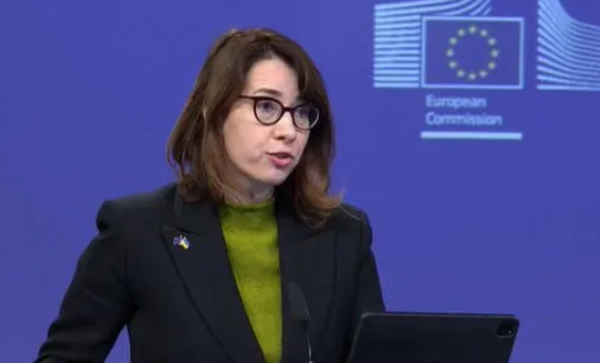 欧盟对外行动署发言人安妮塔·希佩尔 视频截图