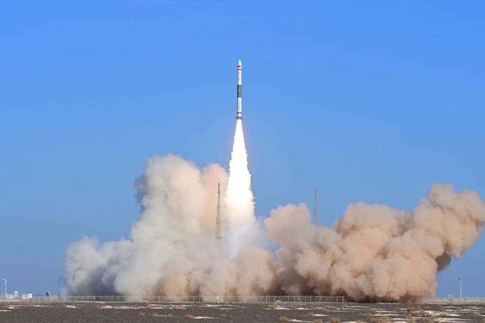 2023年12月27日，“天目一号”气象星座19-22号星成功发射升空。受访单位供图