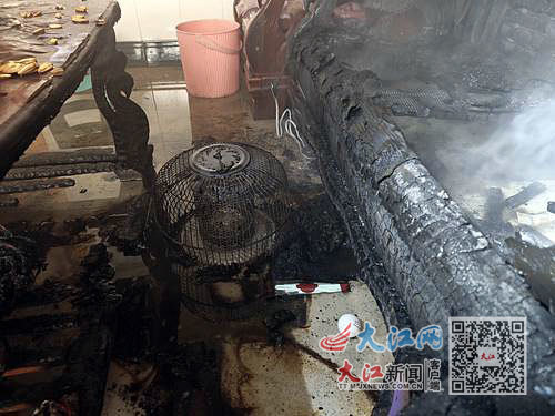 火灾现场(图/受访单位提供)