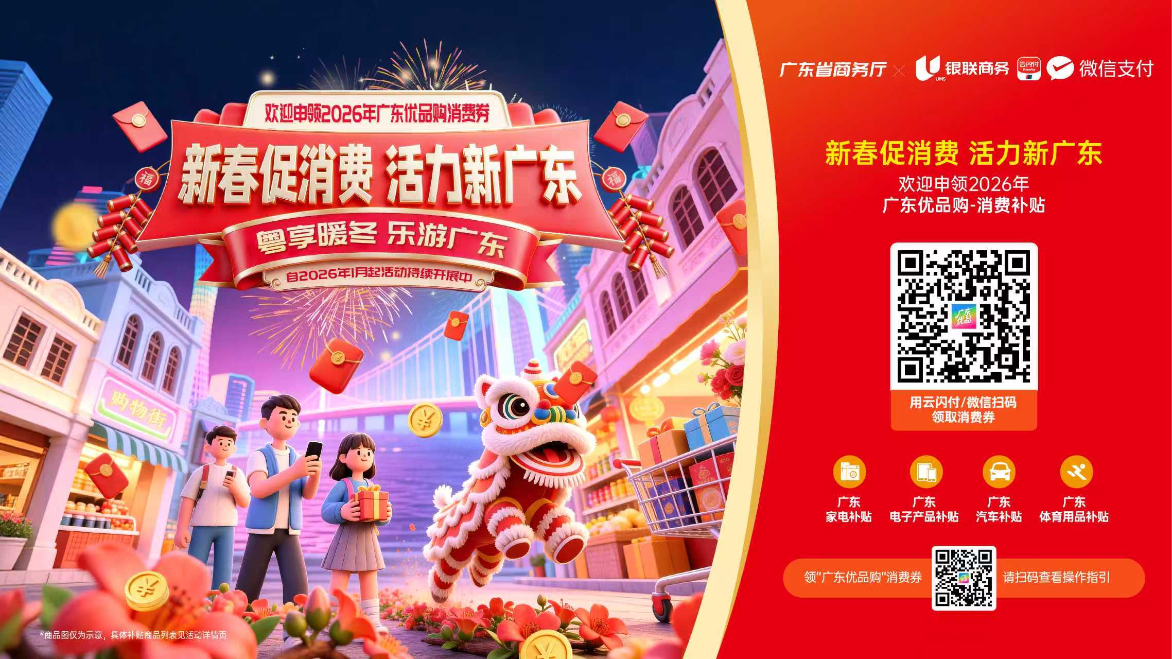 图：广东新年优品购活动申领页面