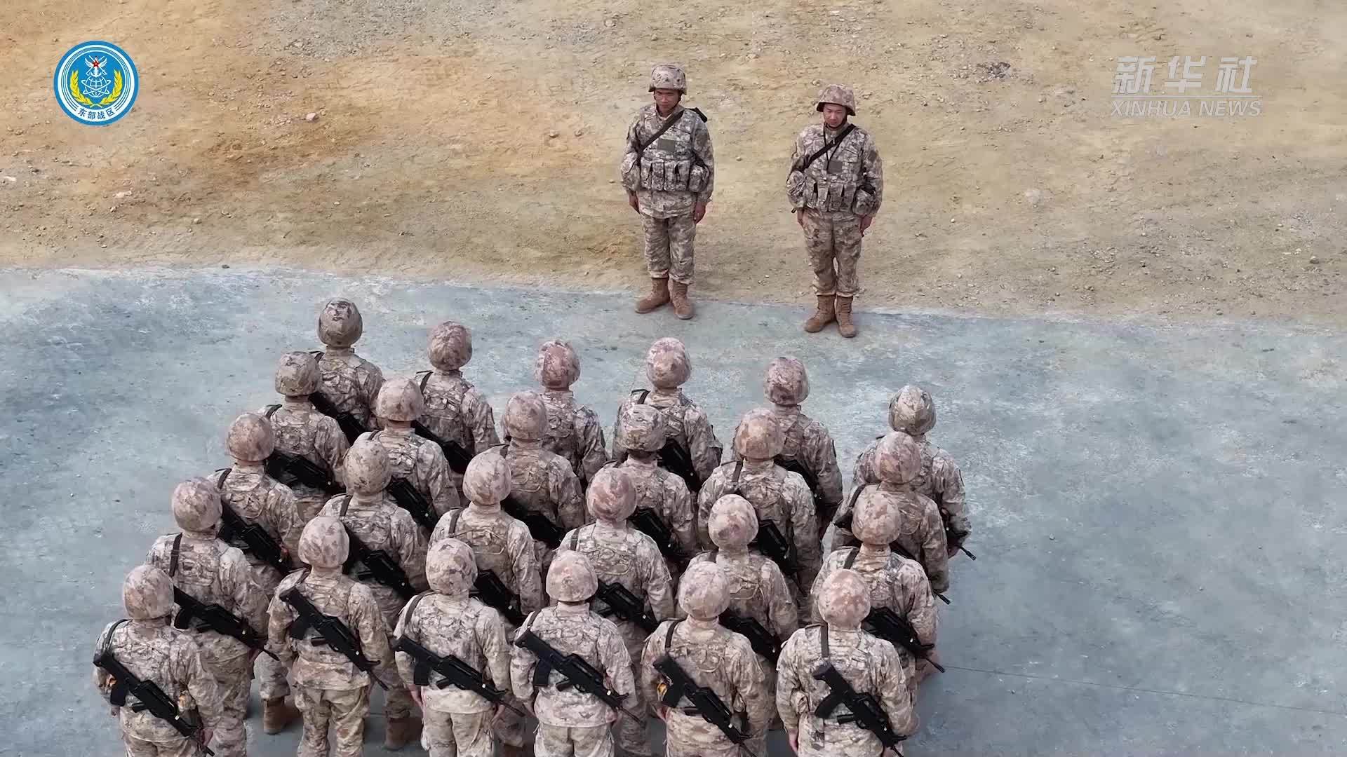 东部战区远程联合火力突击画面