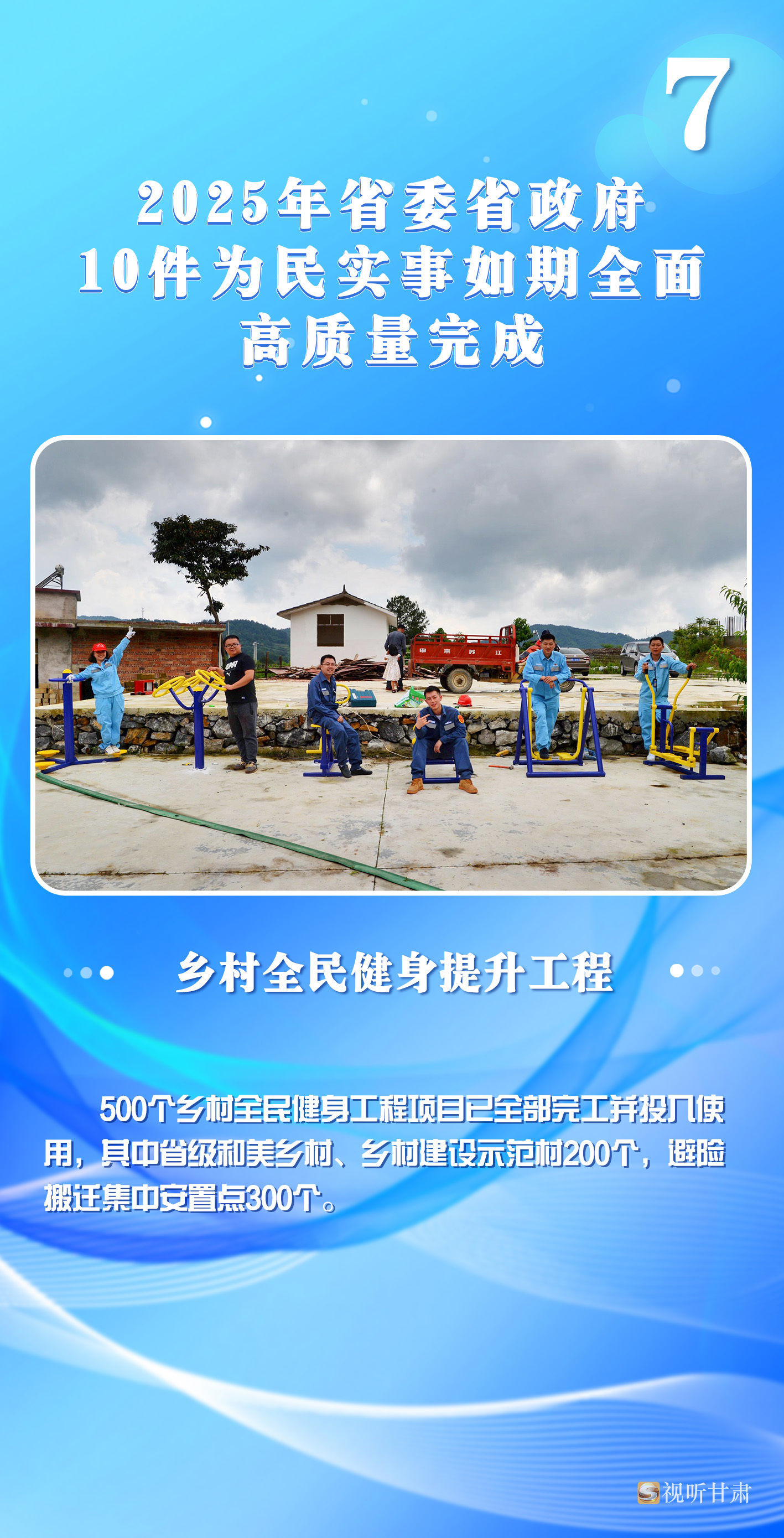 10件为民实事办得咋样了　甘肃上数据