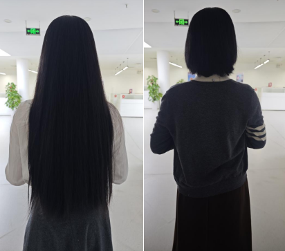 钟子涵捐长发为患病女童送希望