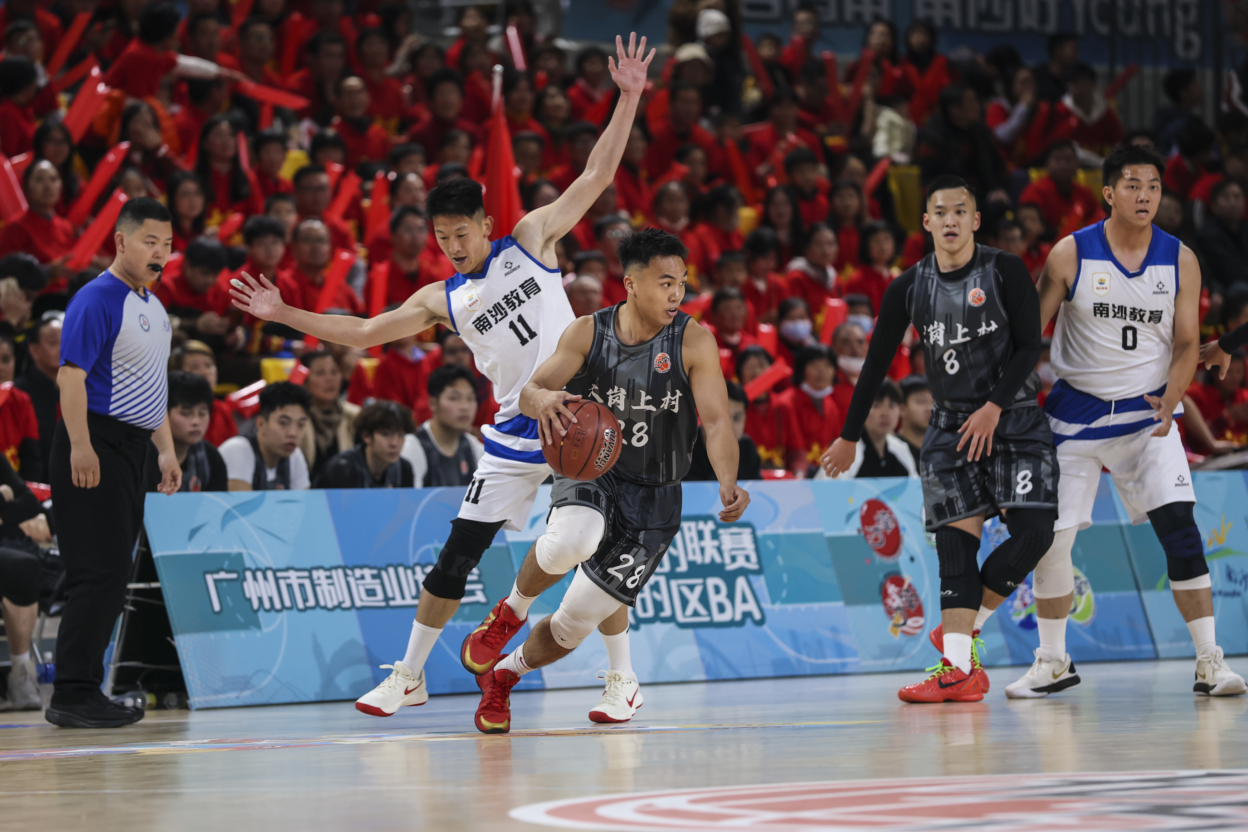 图：广州市制造业协会&middot;2025年南沙区男子篮球联赛决赛现场