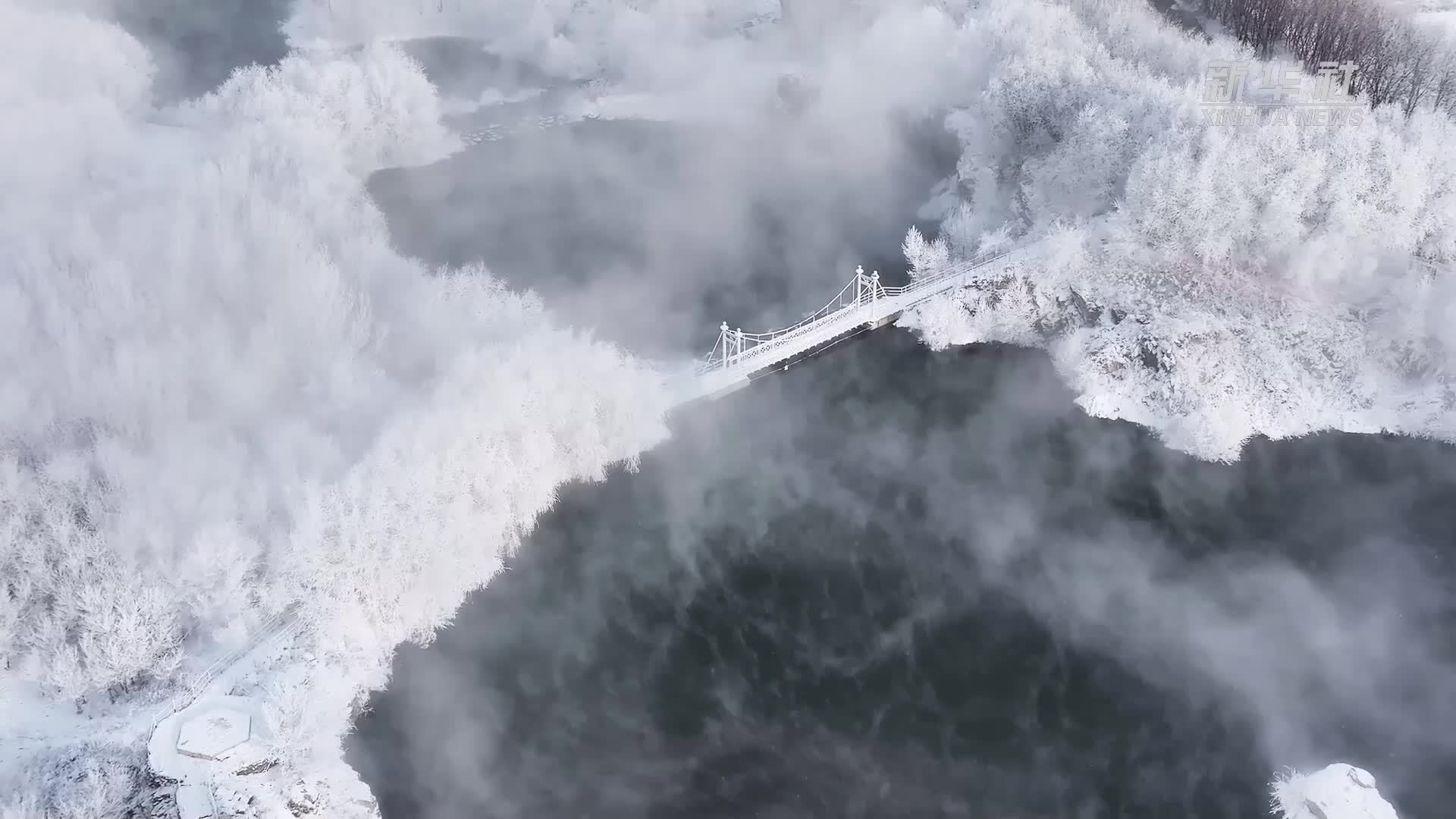 千城胜景｜内蒙古扎兰屯：雾凇美景 玉树琼花