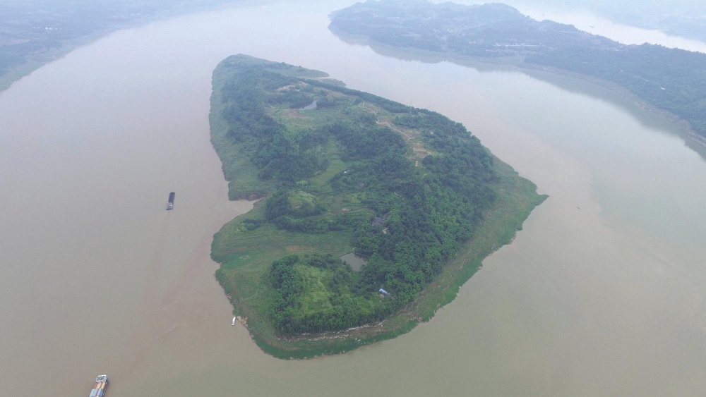 皇华城全景（自西向东）。重庆考古供图