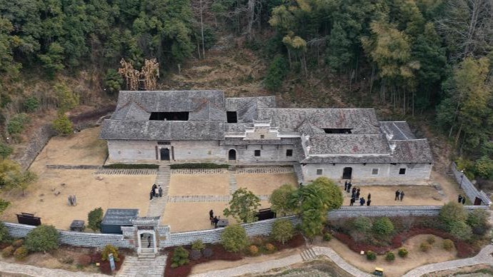 航拍修水陈宝箴陈三立故居 融合徽派和客家建筑特色(图)凤凰网江西_凤凰网