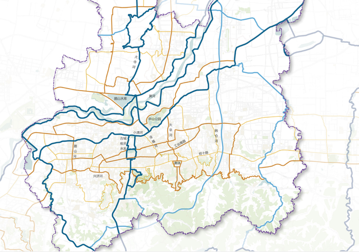 绿道网和滨水慢行网规划方案图