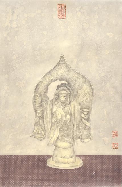 嵇亚林 《即心即佛》66cm&times;44cm 2018年