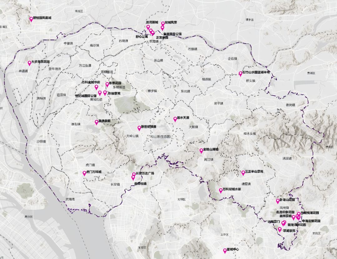 跨市通勤市民居住小区Top30
