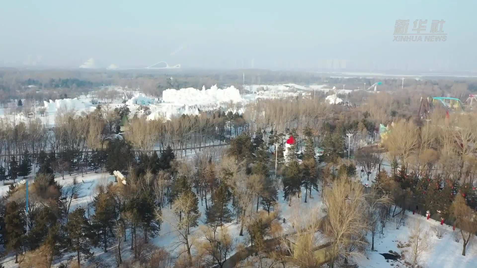 第27届哈尔滨国际雪雕比赛开铲