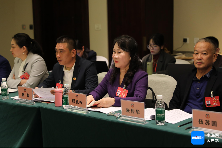 海南省政协委员邢孔梅。记者 郑光平 摄