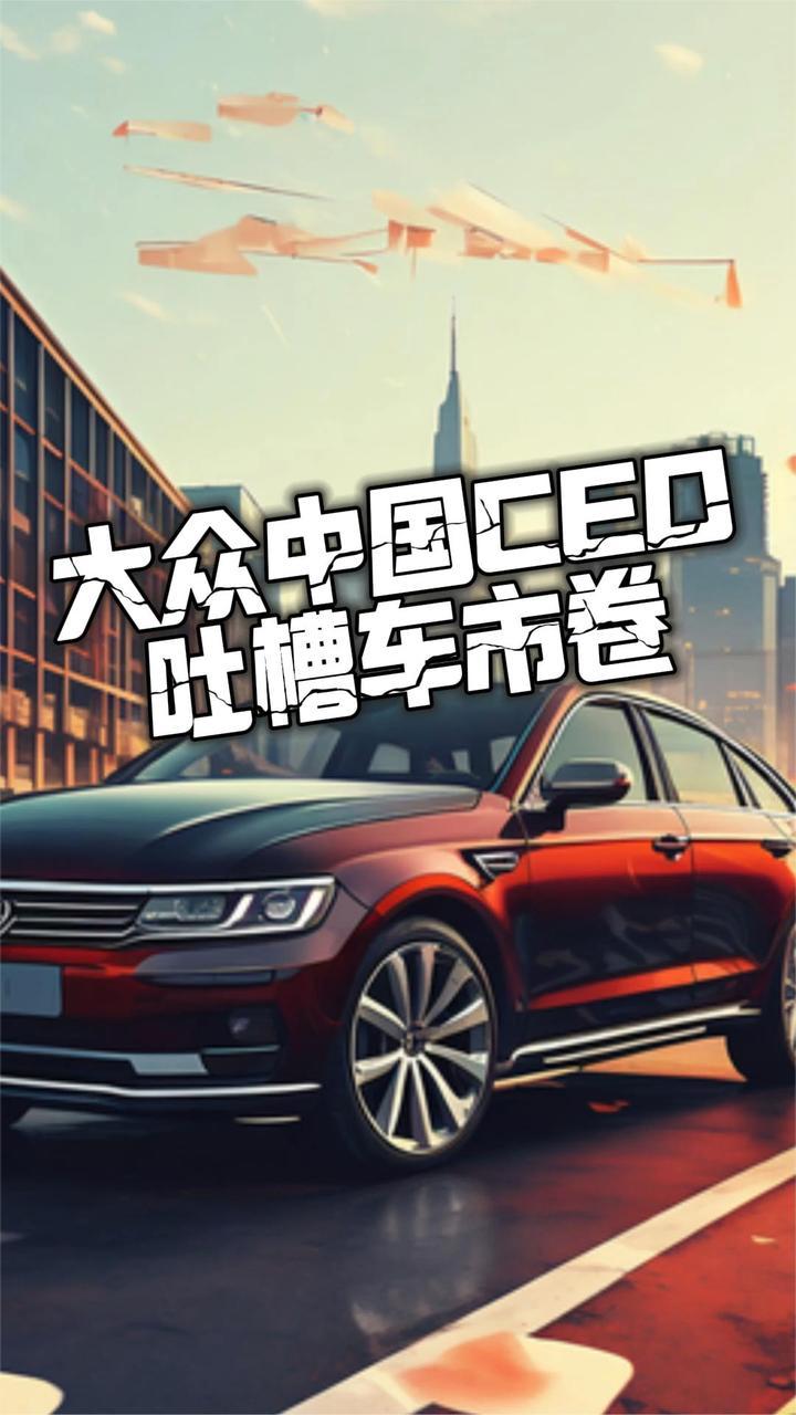 大众中国CEO吐槽车市卷