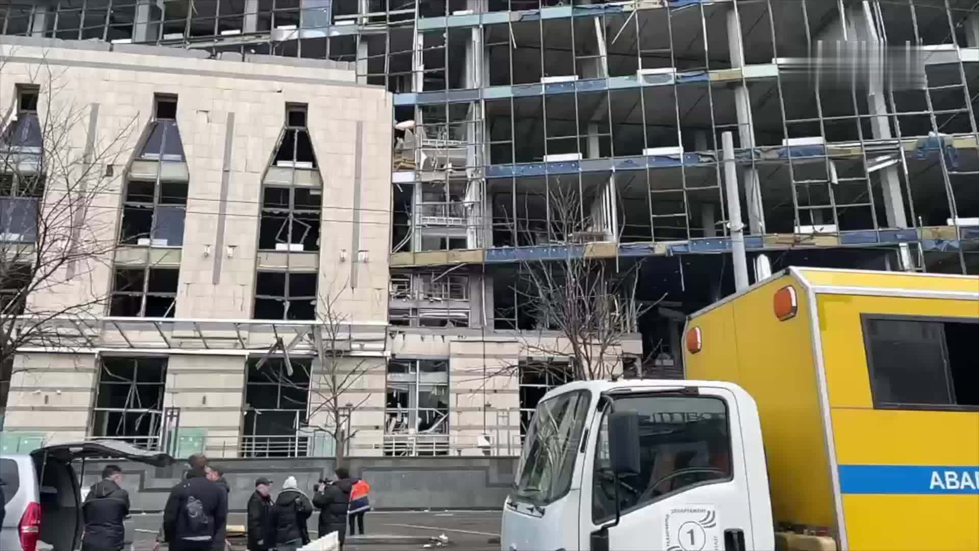 现场直击｜乌克兰首都基辅遭空袭4人死亡