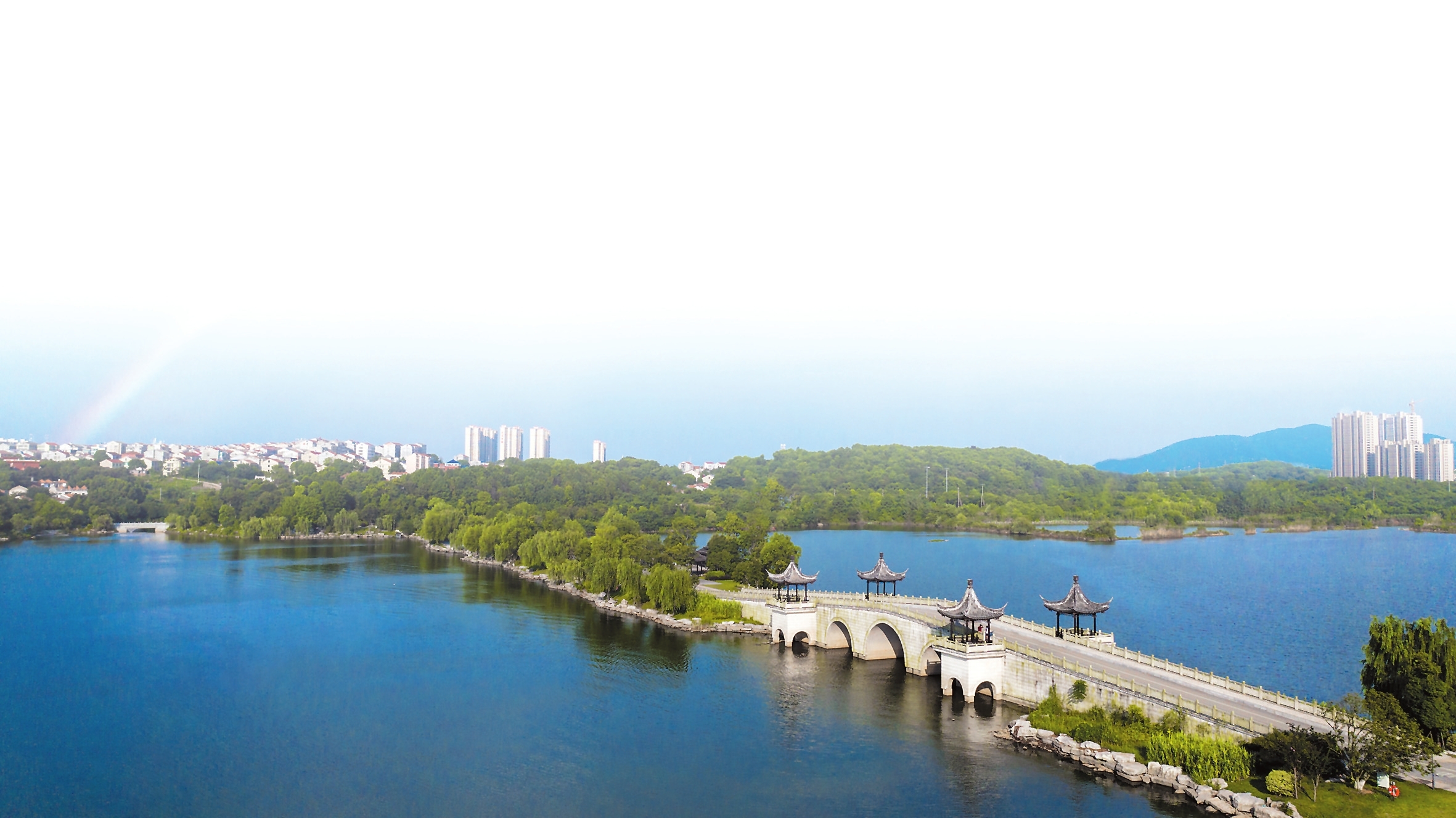 ▲南湖四亭桥。