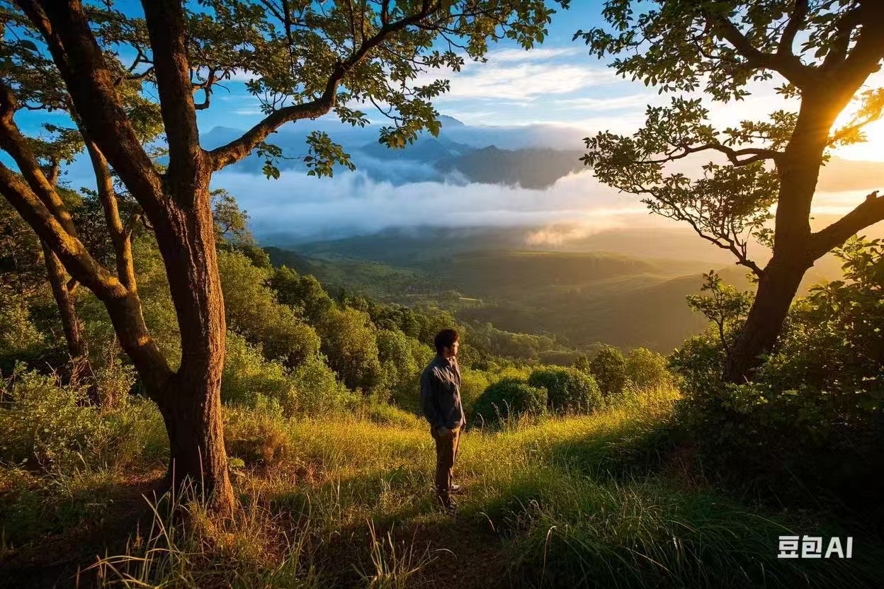 生命镶嵌在自然中