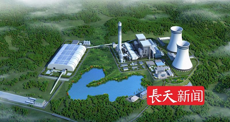 新余电厂二期效果图