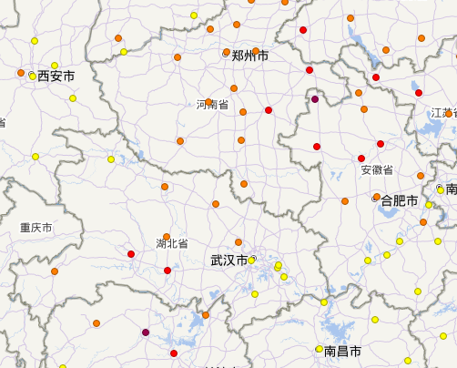 图 2025年1月14日9时空气质量实时报