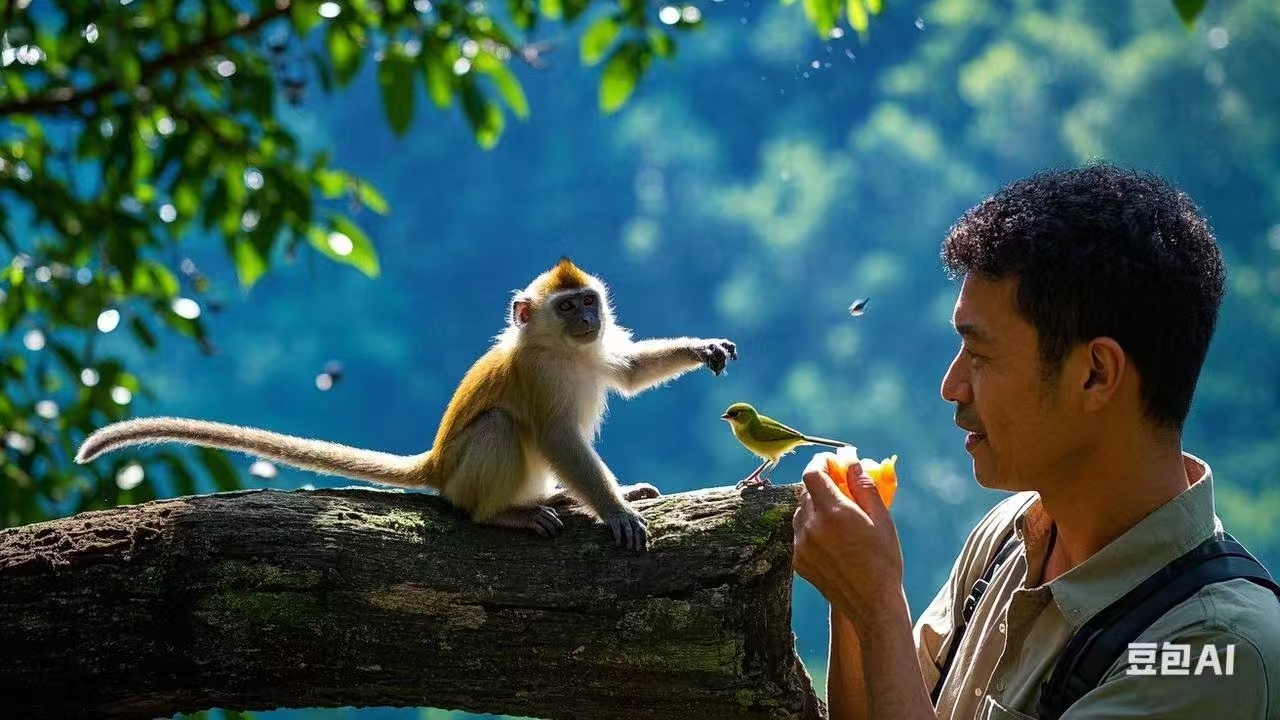 生命镶嵌在自然中